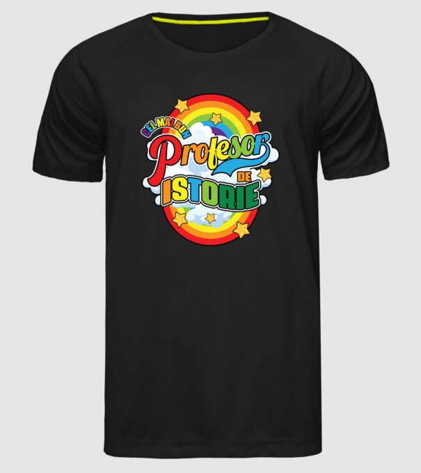 Cel mai bun profesor de istorie model negru pe tricou