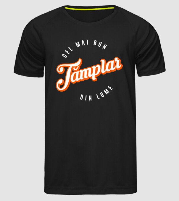 Cel mai bun TÂMPLAR din lume model negru pe tricou