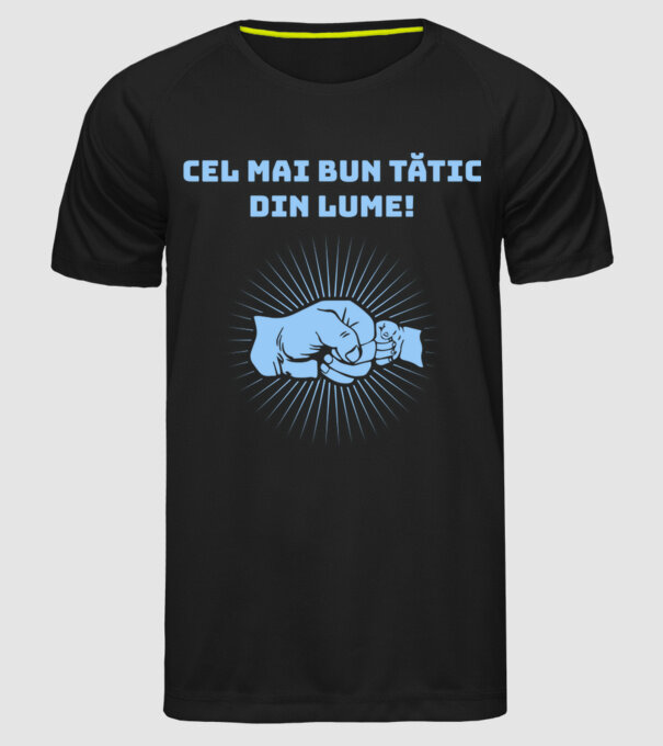 cel mai bun Tătic din lume model negru pe tricou