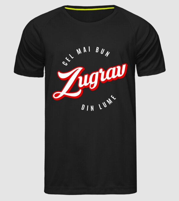 Cel mai bun ZUGRAV din lume model negru pe tricou