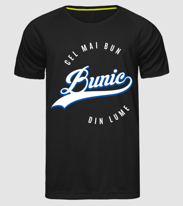cel mai bun bunic din lume model negru pe tricou