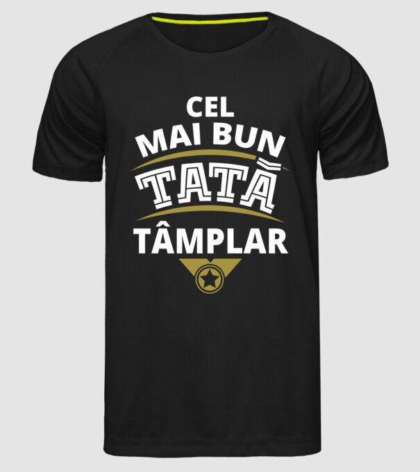 Cel mai bun tată tâmplar model negru pe tricou