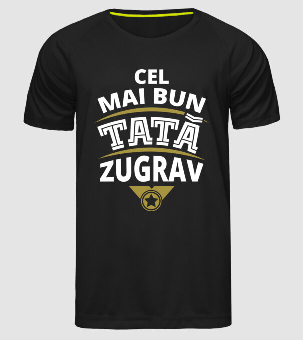 Cel mai bun tată zugrav model negru pe tricou