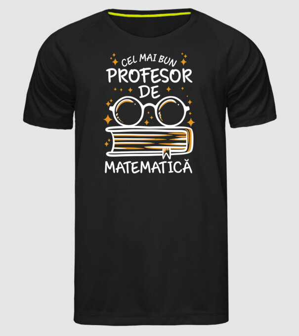 Cel mai profesor matematică model negru pe tricou
