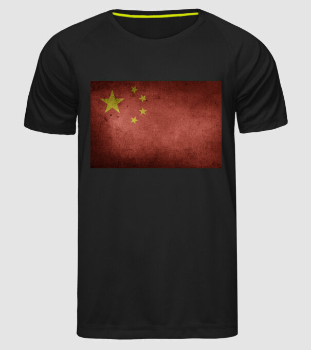CHINA model negru pe tricou