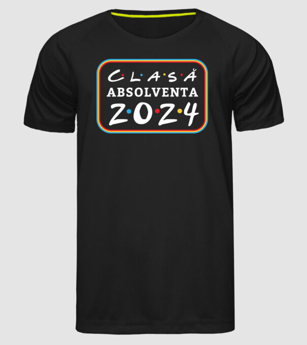 Clasă absolventă friends model negru pe tricou