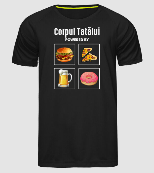 Corpul Tatălui model negru pe tricou