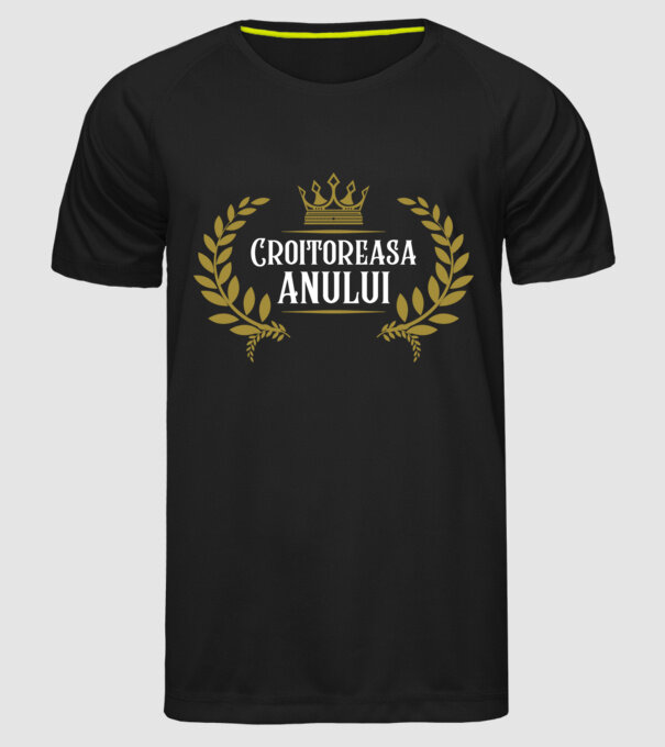 Croitoreasa anului model negru pe tricou
