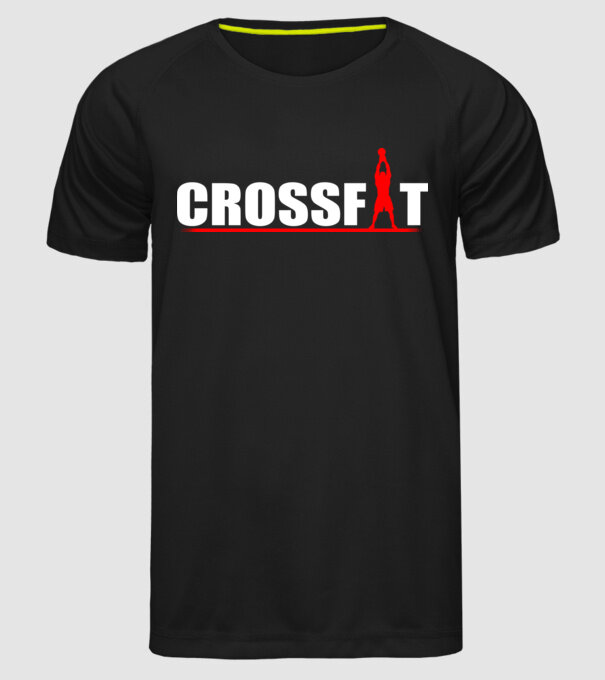 Crossfit model negru pe tricou