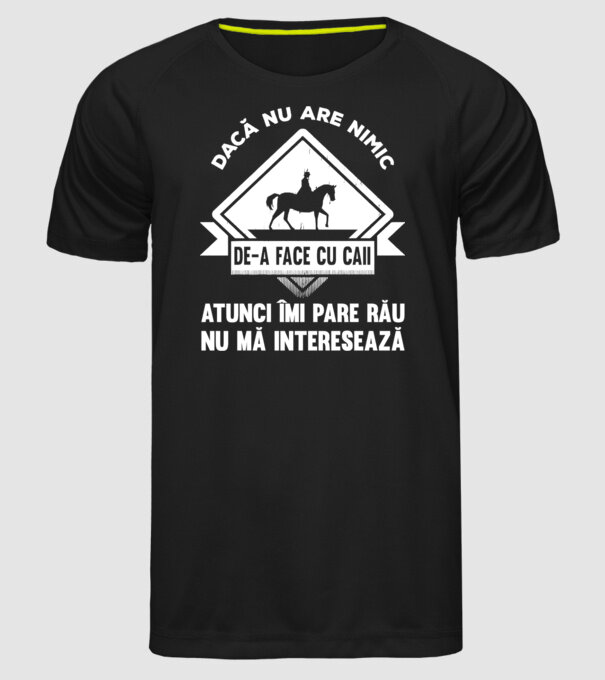 dacă nu are nimic de-a face cu caii, atunci îmi pare rău, nu mă interesează model negru pe tricou