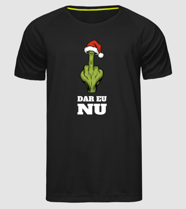 Dar eu NU Negru model negru pe tricou