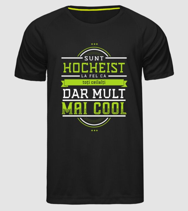 Sunt hocheist, la fel ca toți ceilalți, dar mult mai cool model negru pe tricou