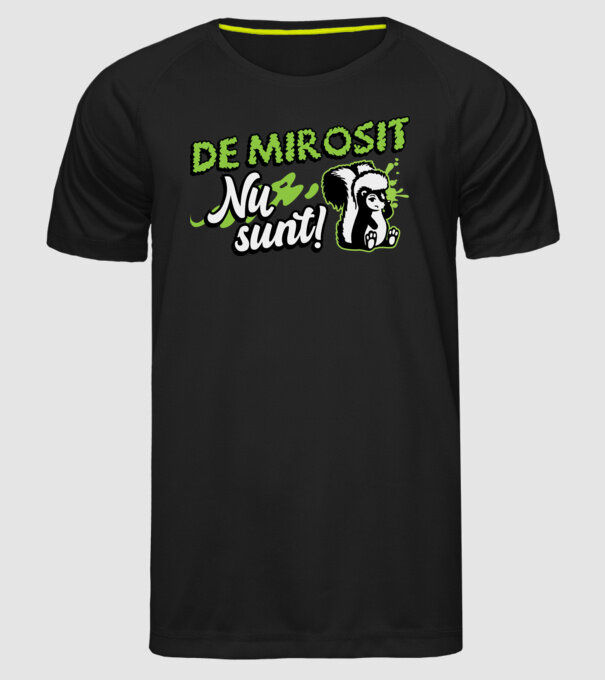 De mirosit nu sunt model negru pe tricou