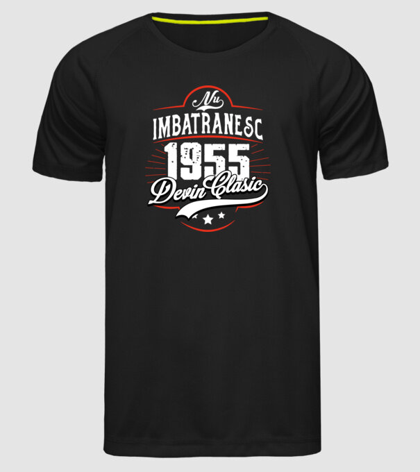 Devin Clasic - 1955 model negru pe tricou
