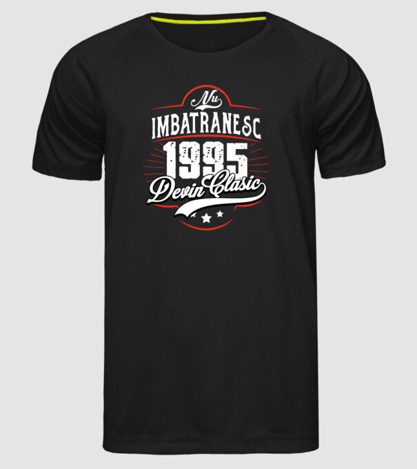 Devin Clasic - 1995 model negru pe tricou