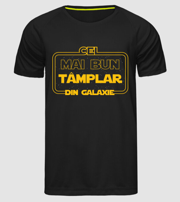 Cel mai bun tâmplar din galaxie model negru pe tricou