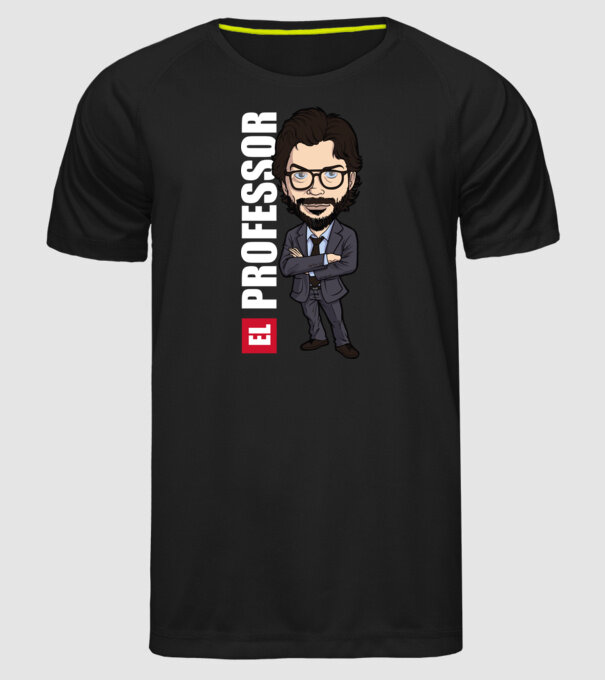 el professor drawing model negru pe tricou