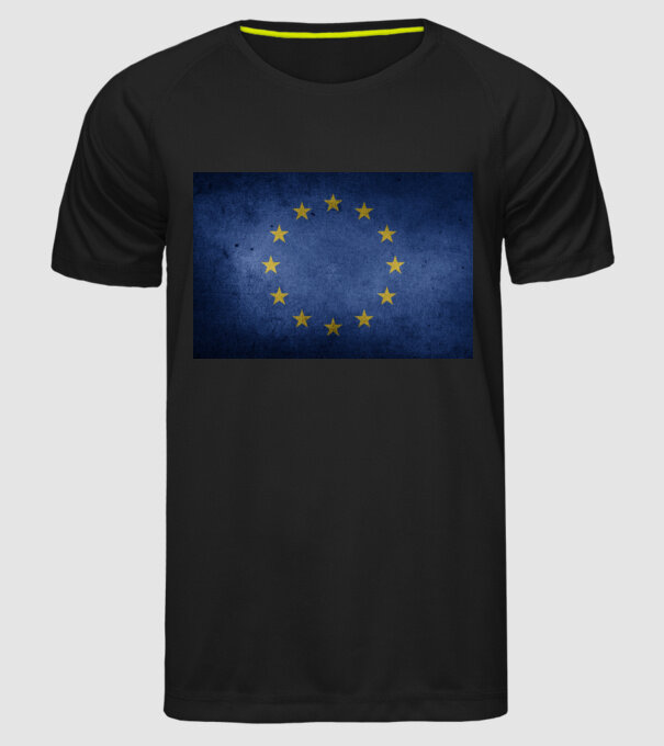 EU model negru pe tricou