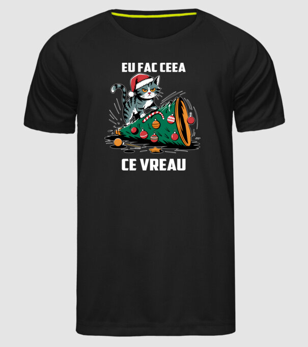 Eu fac ceea ce vreau Negru model negru pe tricou