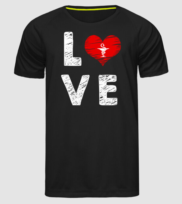 Farmacist love model negru pe tricou