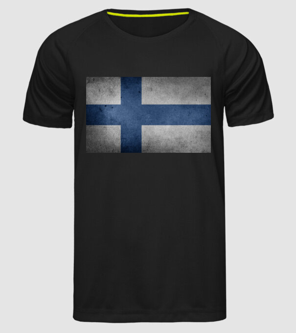 FINLAND model negru pe tricou
