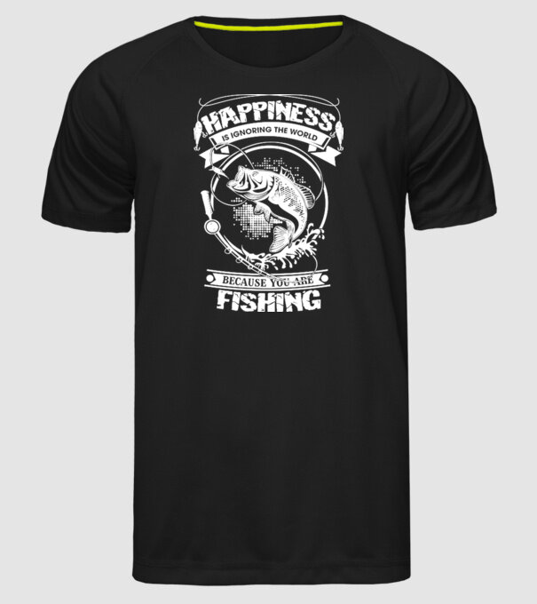 Fishing is ignoring the world model negru pe tricou