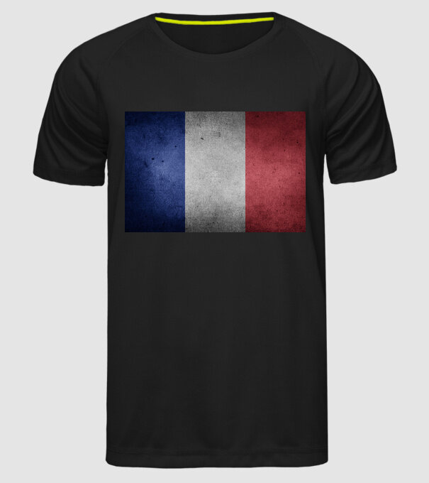 FRANCE model negru pe tricou