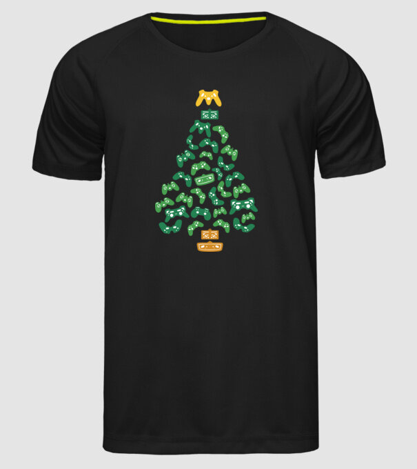 Gamer tree model negru pe tricou