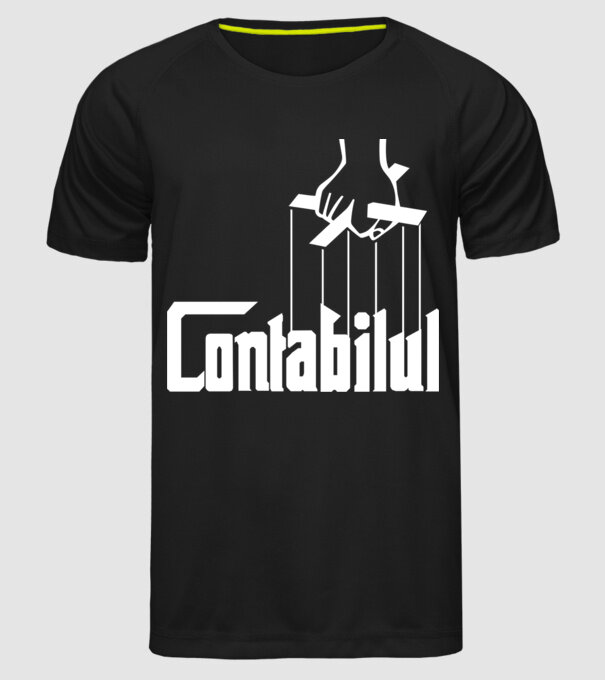 Contabilul model negru pe tricou