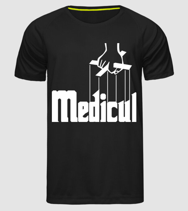 Medicul model negru pe tricou