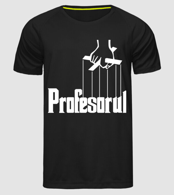 Profesorul model negru pe tricou