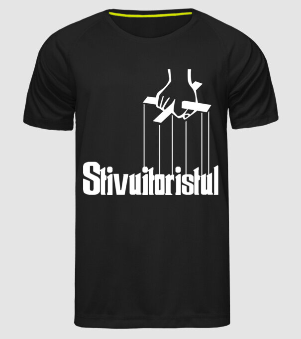 Stivuitoristul model negru pe tricou