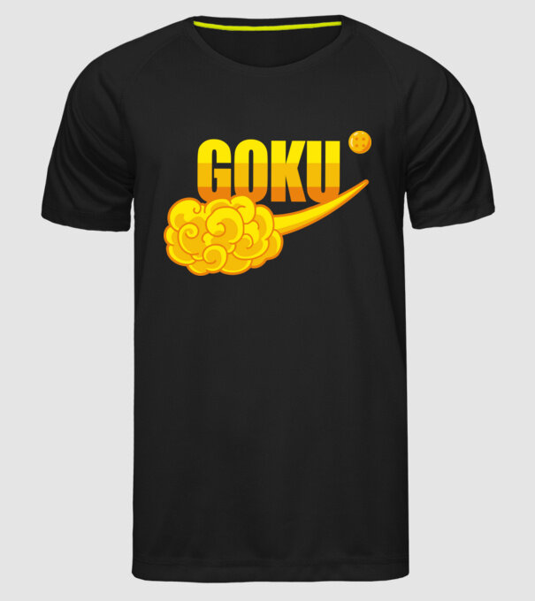 goku cloud model negru pe tricou
