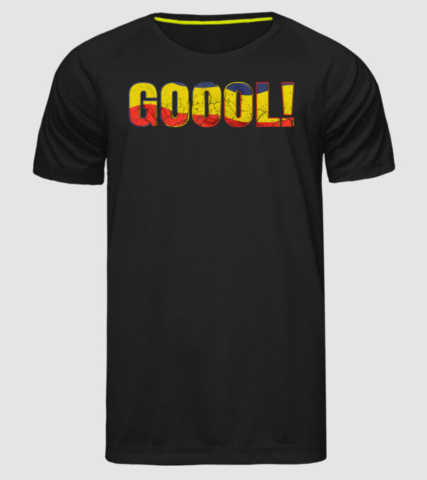 GOOOL model negru pe tricou