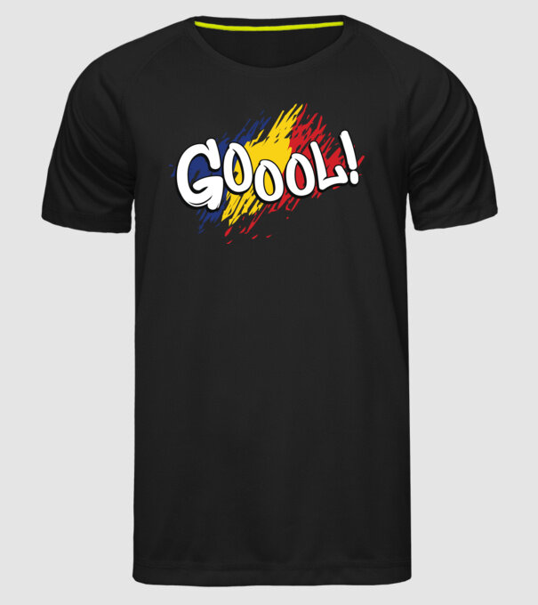 GOOOL model negru pe tricou