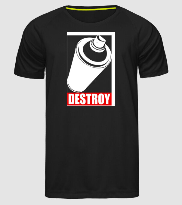 Graffiti model negru pe tricou