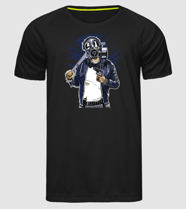 Graffiti model negru pe tricou