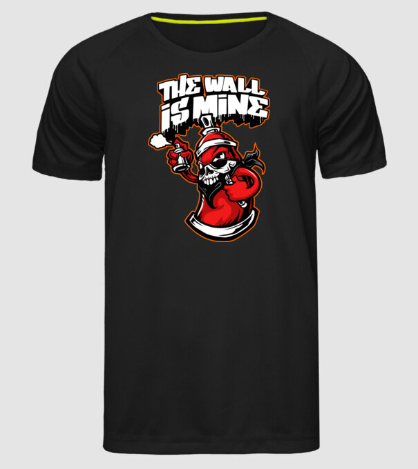 Graffiti model negru pe tricou