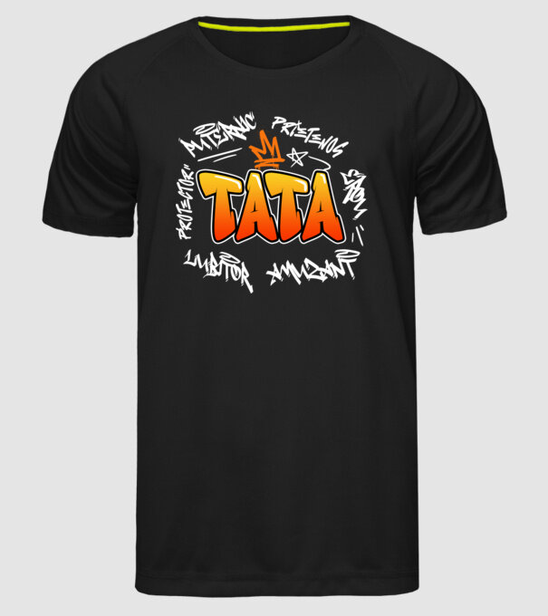 Graffiti apa fehér RO model negru pe tricou