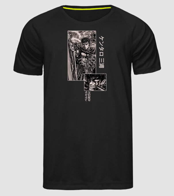 Guts Berserk model negru pe tricou