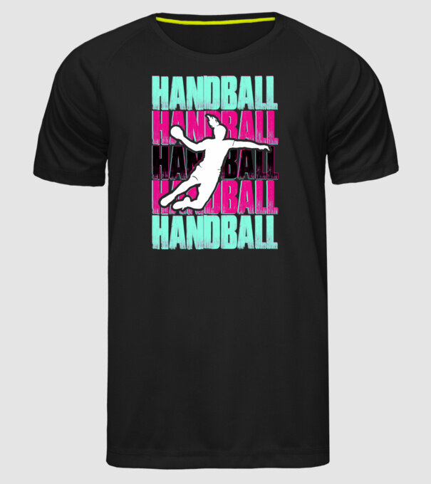 handball model negru pe tricou