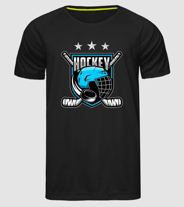 Hockey model negru pe tricou