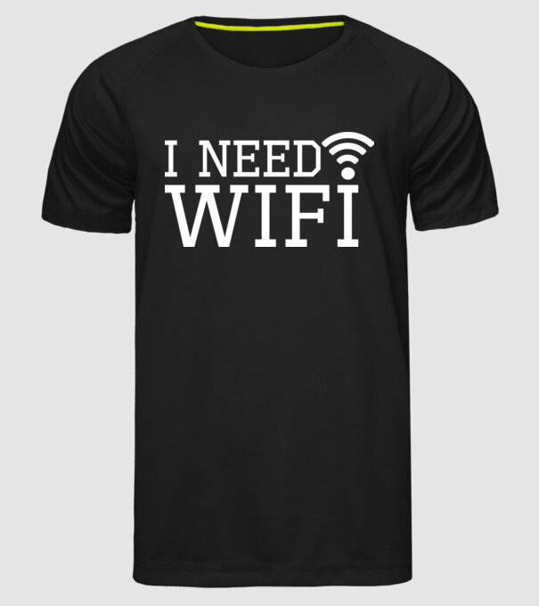 I need wifi model negru pe tricou