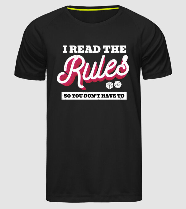 I read the rules s you don't have to simple model negru pe tricou