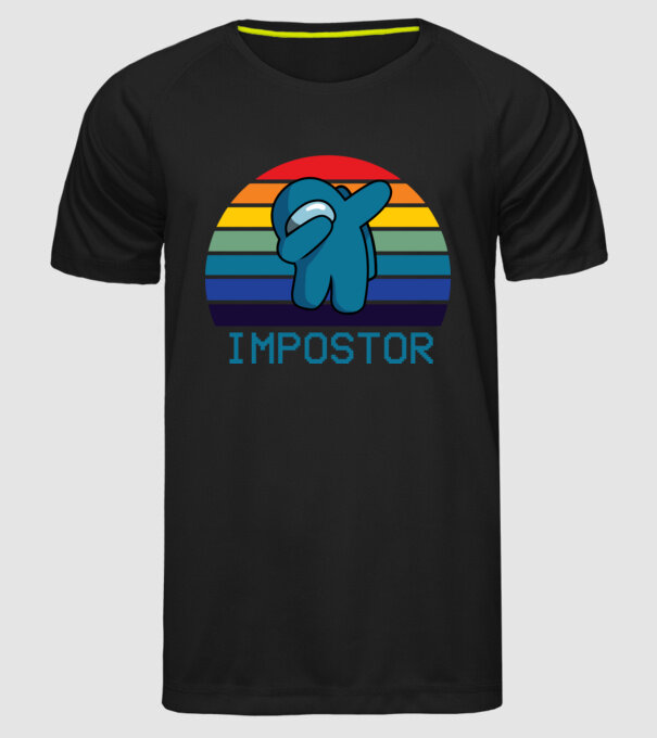 Impostor model negru pe tricou