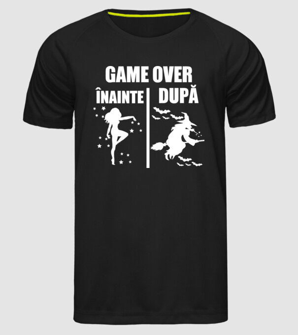 înainte - după model negru pe tricou