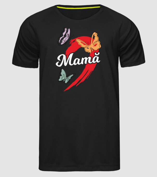 Mamă model negru pe tricou