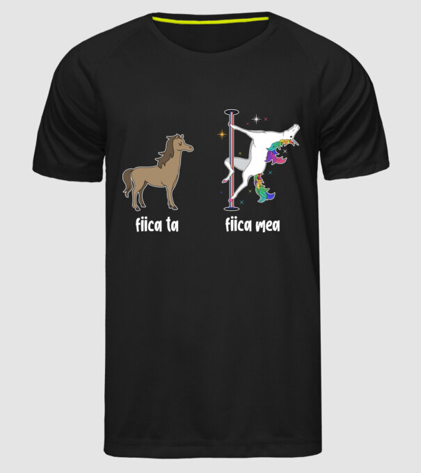 fiica ta - fiica mea model negru pe tricou