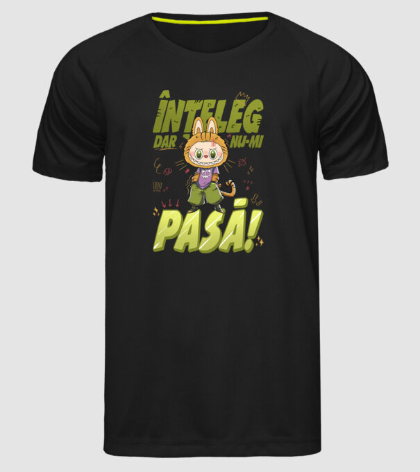 Înțeleg dar nu-mi pasă! model negru pe tricou