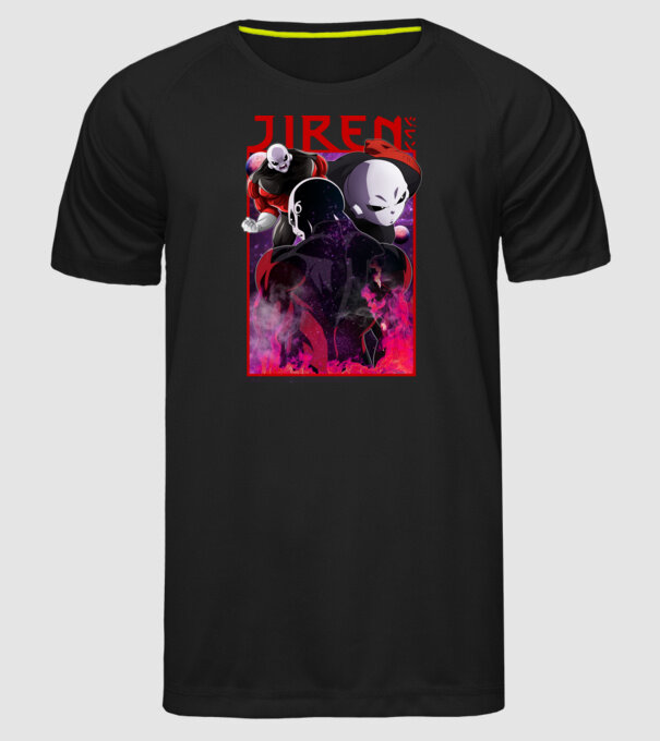 jiren dragonball model negru pe tricou